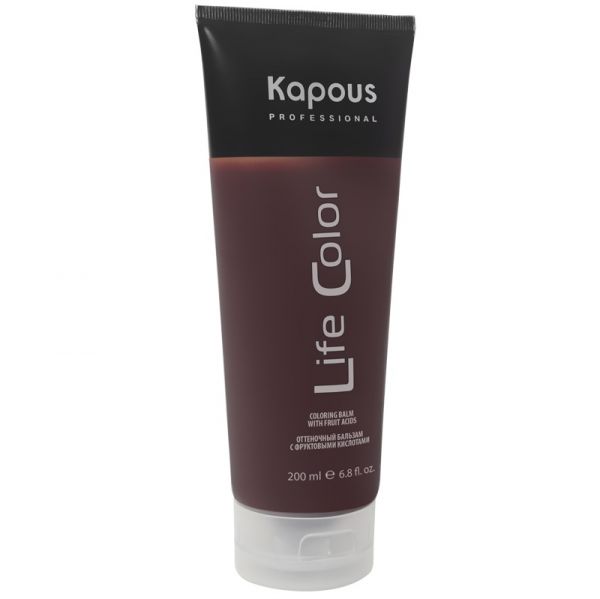 Tinted hair balm "Life Color" copper Kapous 200 ml